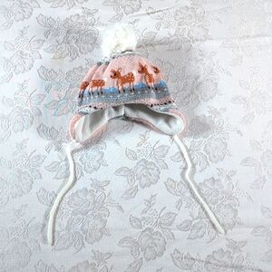 H&M PINK Animal Hat 2-6mo
